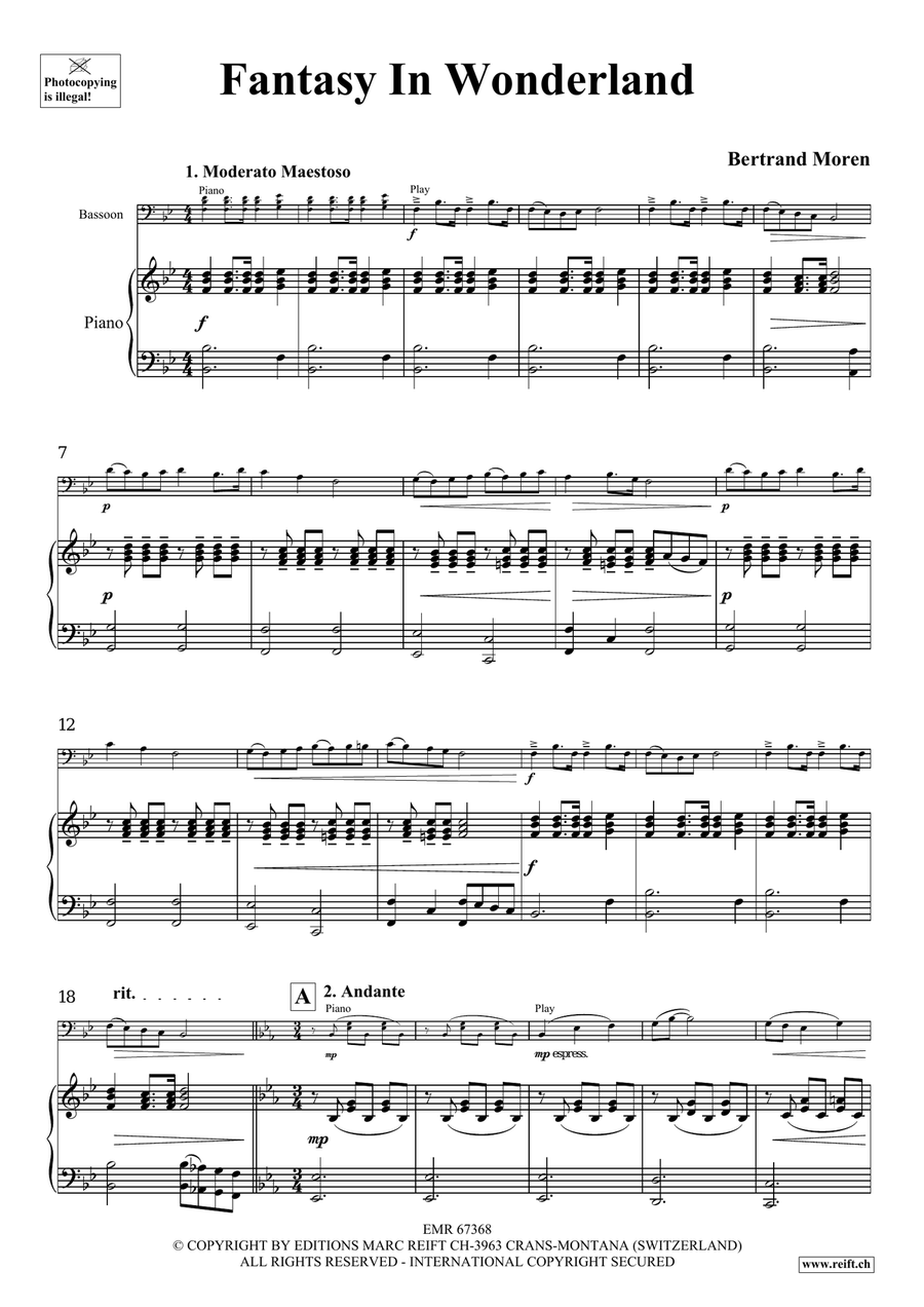 Fantasy In Wonderland Fantasy In Wonderland Bassoon Solo scores gallery preview page 5