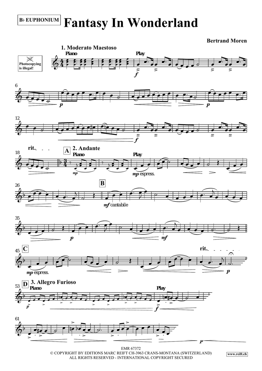 Fantasy In Wonderland Fantasy In Wonderland Euphonium scores gallery preview page 4