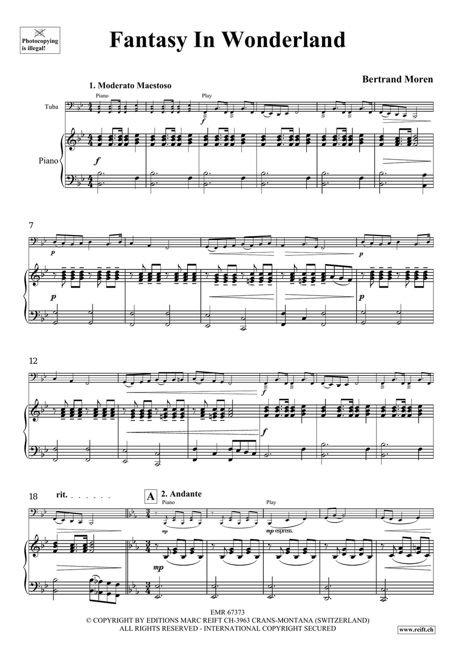 Fantasy In Wonderland Fantasy In Wonderland Tuba scores gallery preview page 5