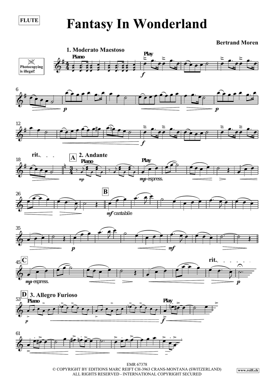 Fantasy In Wonderland Fantasy In Wonderland Flute Solo scores gallery preview page 4