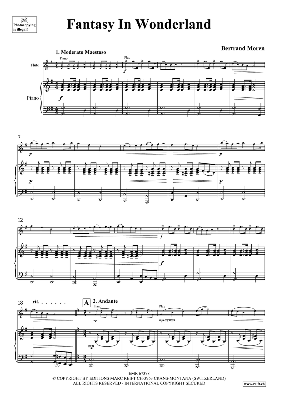 Fantasy In Wonderland Fantasy In Wonderland Flute Solo scores gallery preview page 5