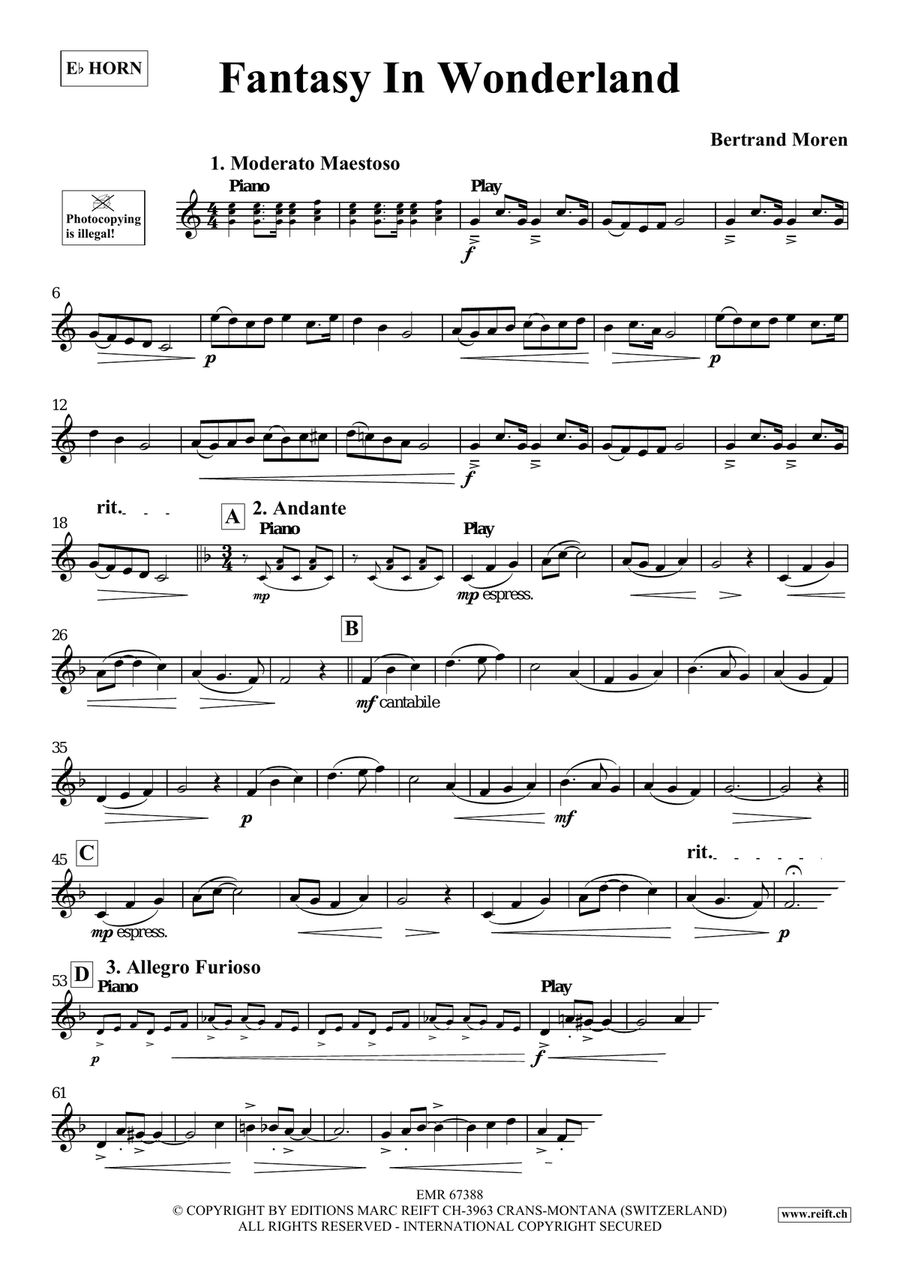 Fantasy In Wonderland Fantasy In Wonderland Horn scores gallery preview page 4