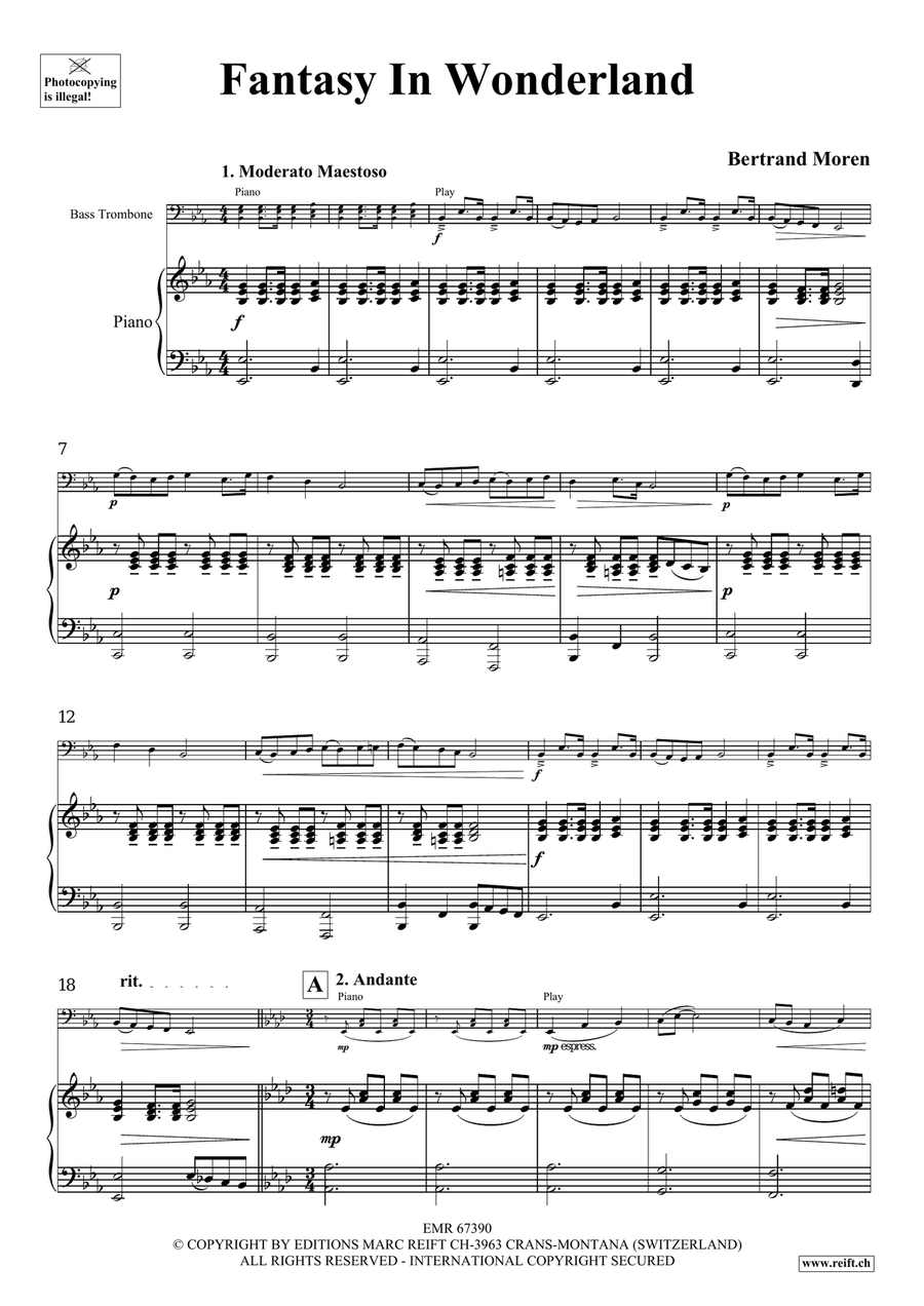 Fantasy In Wonderland Fantasy In Wonderland Bass Trombone scores gallery preview page 5