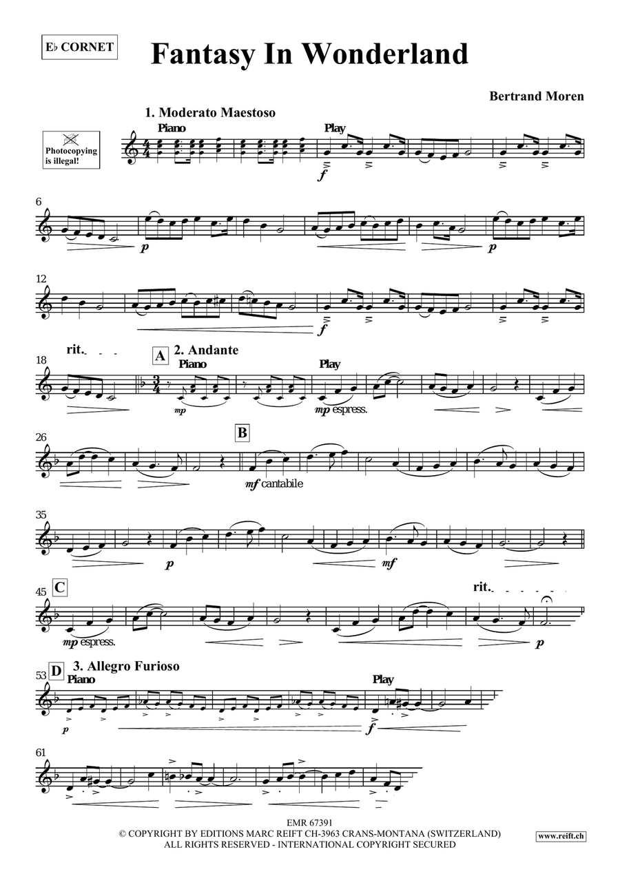 Fantasy In Wonderland Fantasy In Wonderland Cornet scores gallery preview page 4
