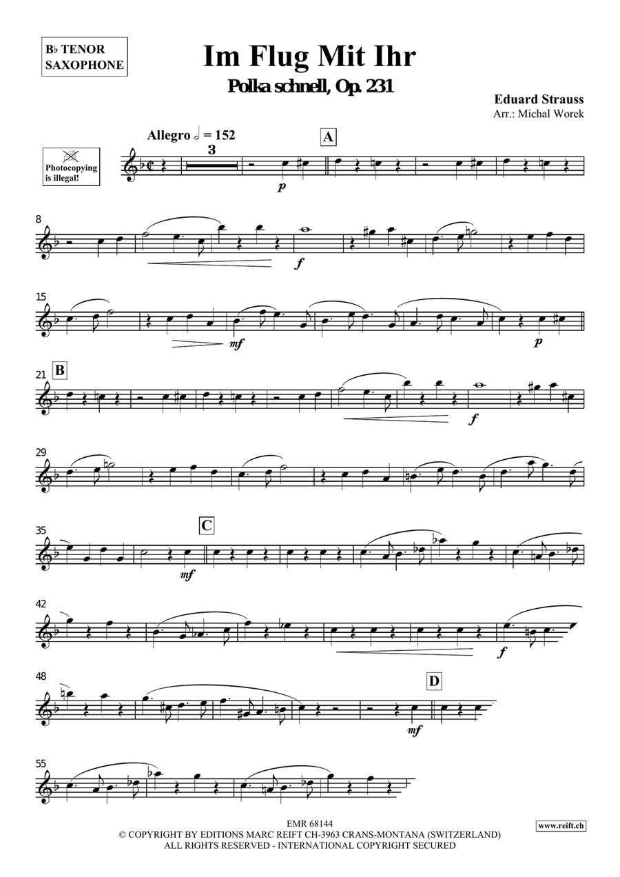 Im Flug Mit Ihr Im Flug Mit Ihr Tenor Saxophone scores gallery preview page 3