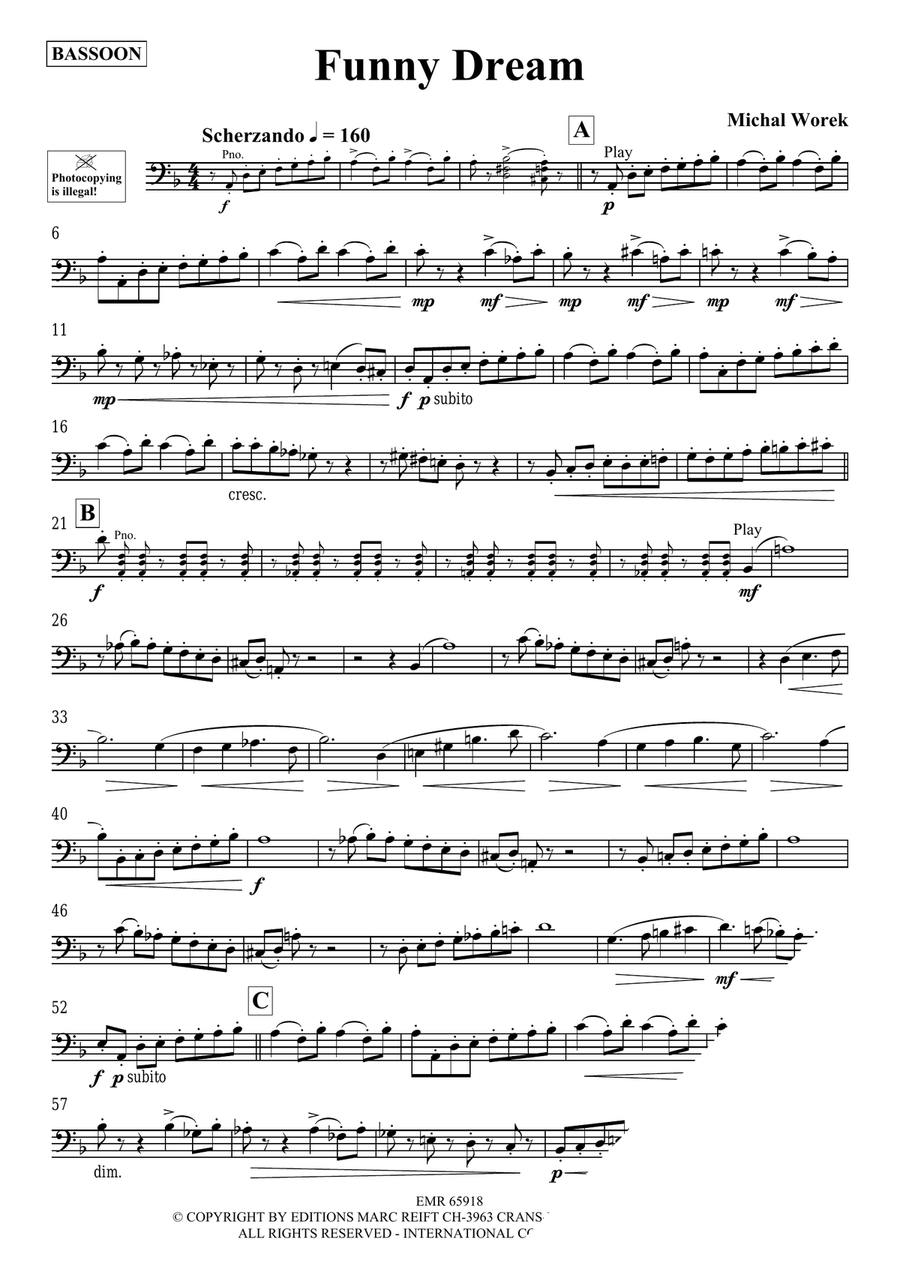 Funny Dream Funny Dream Bassoon Solo scores gallery preview page 3