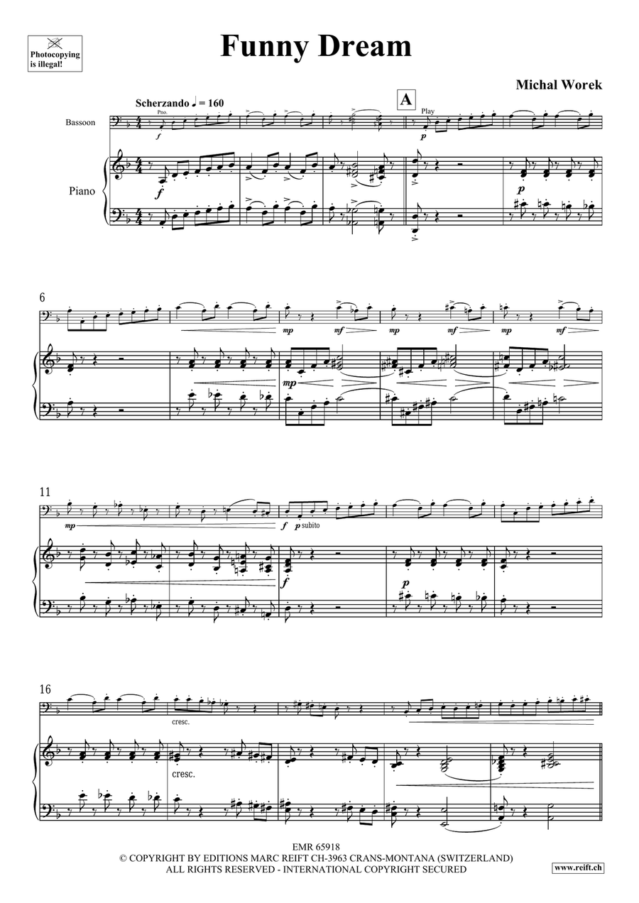 Funny Dream Funny Dream Bassoon Solo scores gallery preview page 4