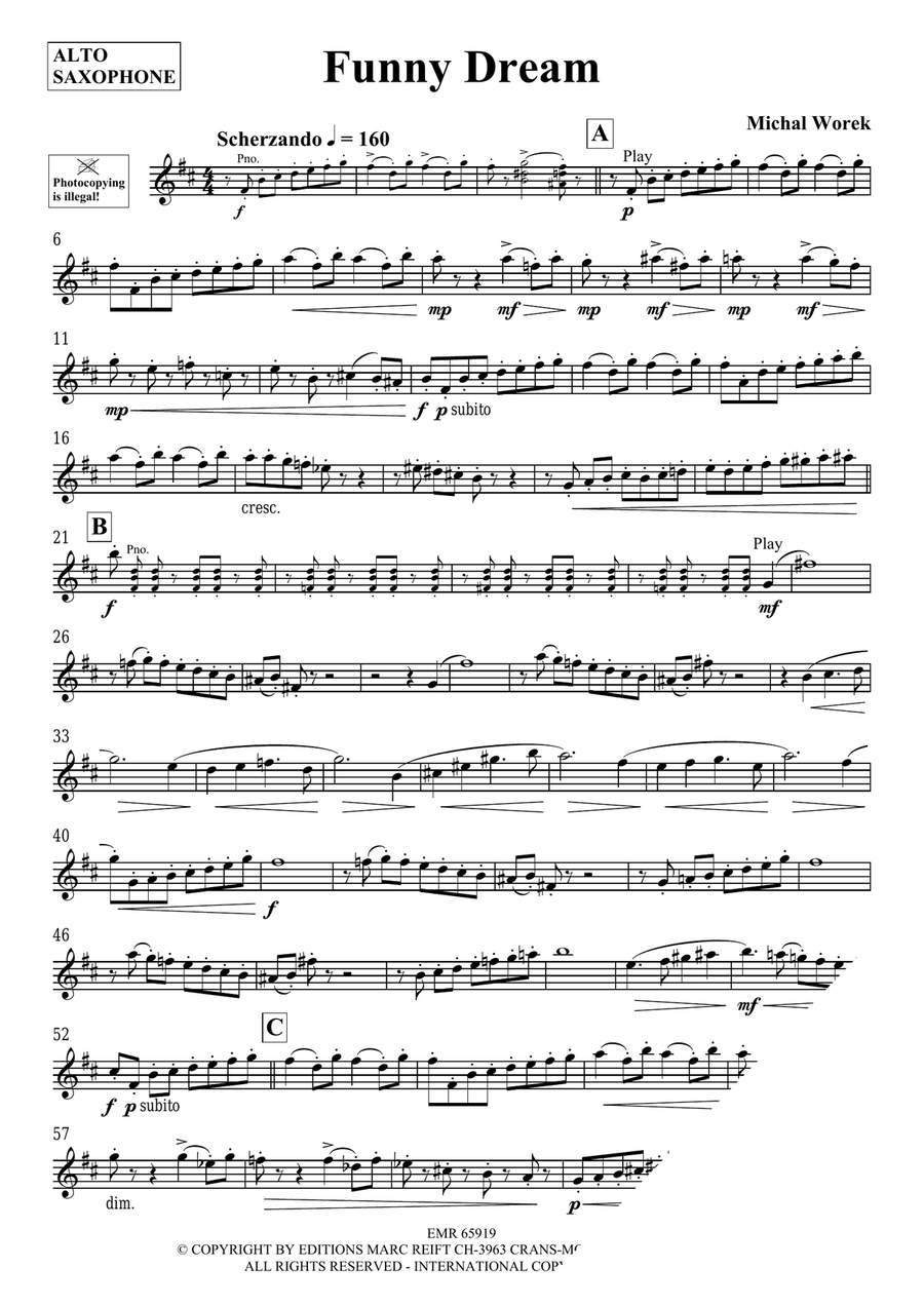 Funny Dream Funny Dream Alto Saxophone scores gallery preview page 3