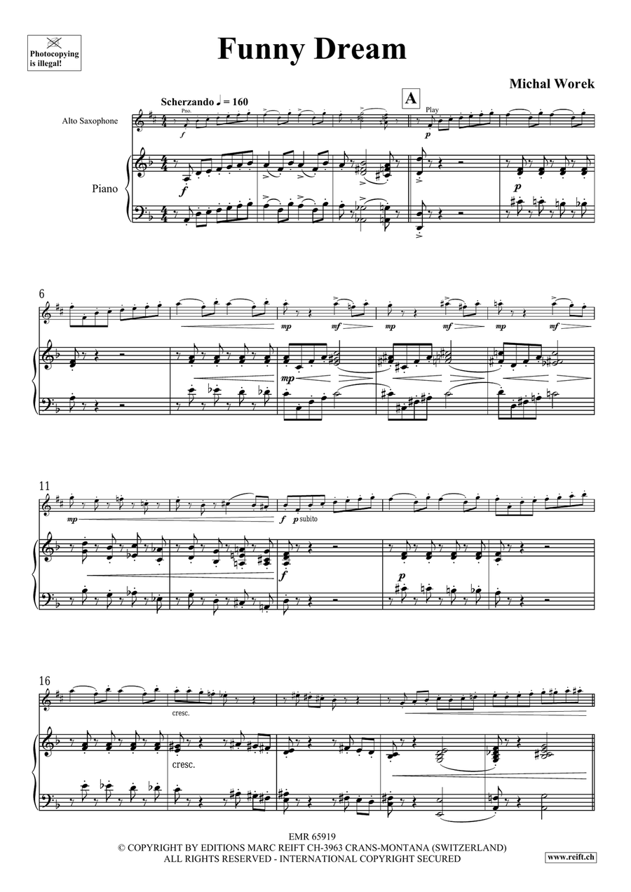 Funny Dream Funny Dream Alto Saxophone scores gallery preview page 4