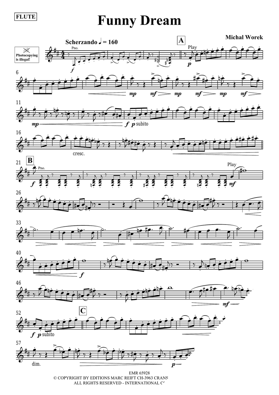 Funny Dream Funny Dream Flute Solo scores gallery preview page 3