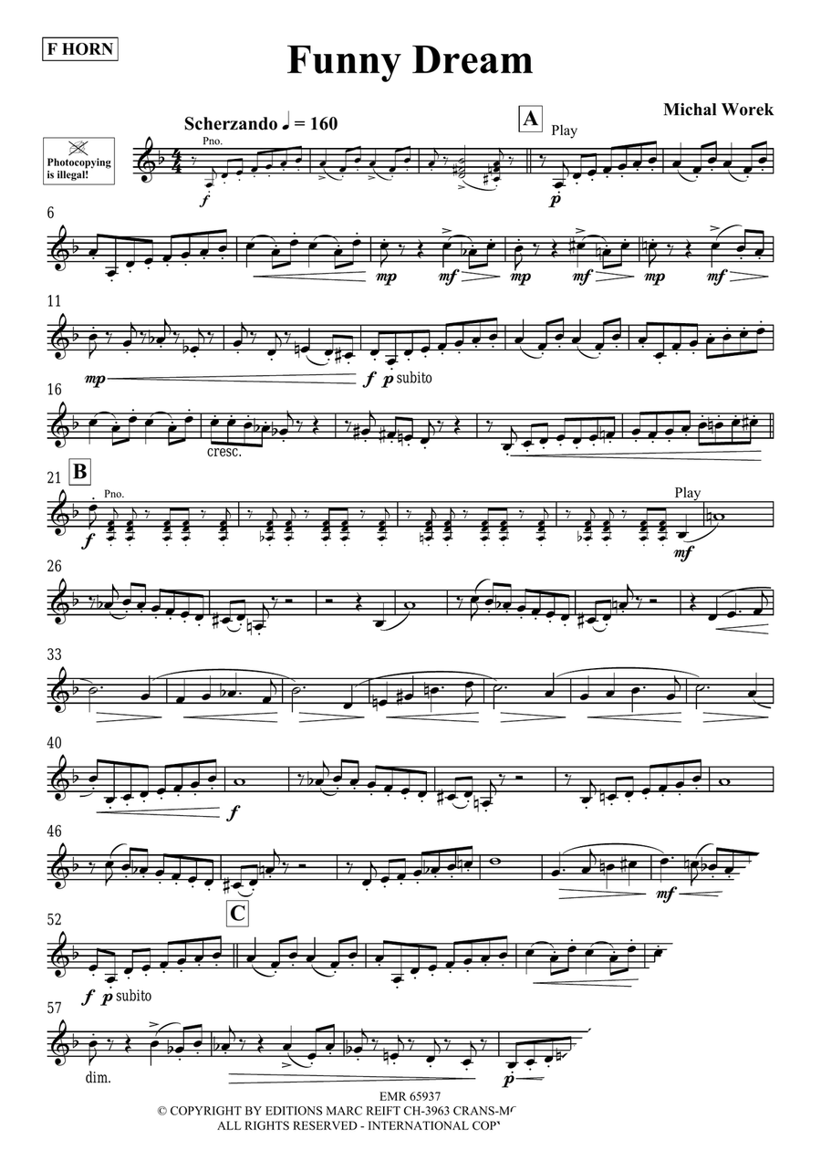 Funny Dream Funny Dream Horn scores gallery preview page 3