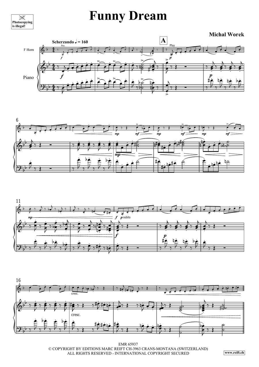 Funny Dream Funny Dream Horn scores gallery preview page 4