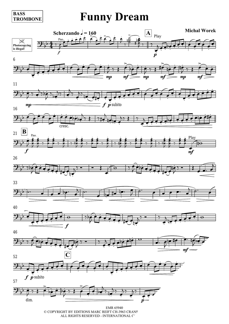 Funny Dream Funny Dream Bass Trombone scores gallery preview page 3