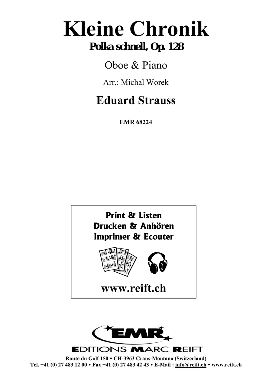 Kleine Chronik by Eduard Strauss Piano Accompaniment - Sheet Music page 2