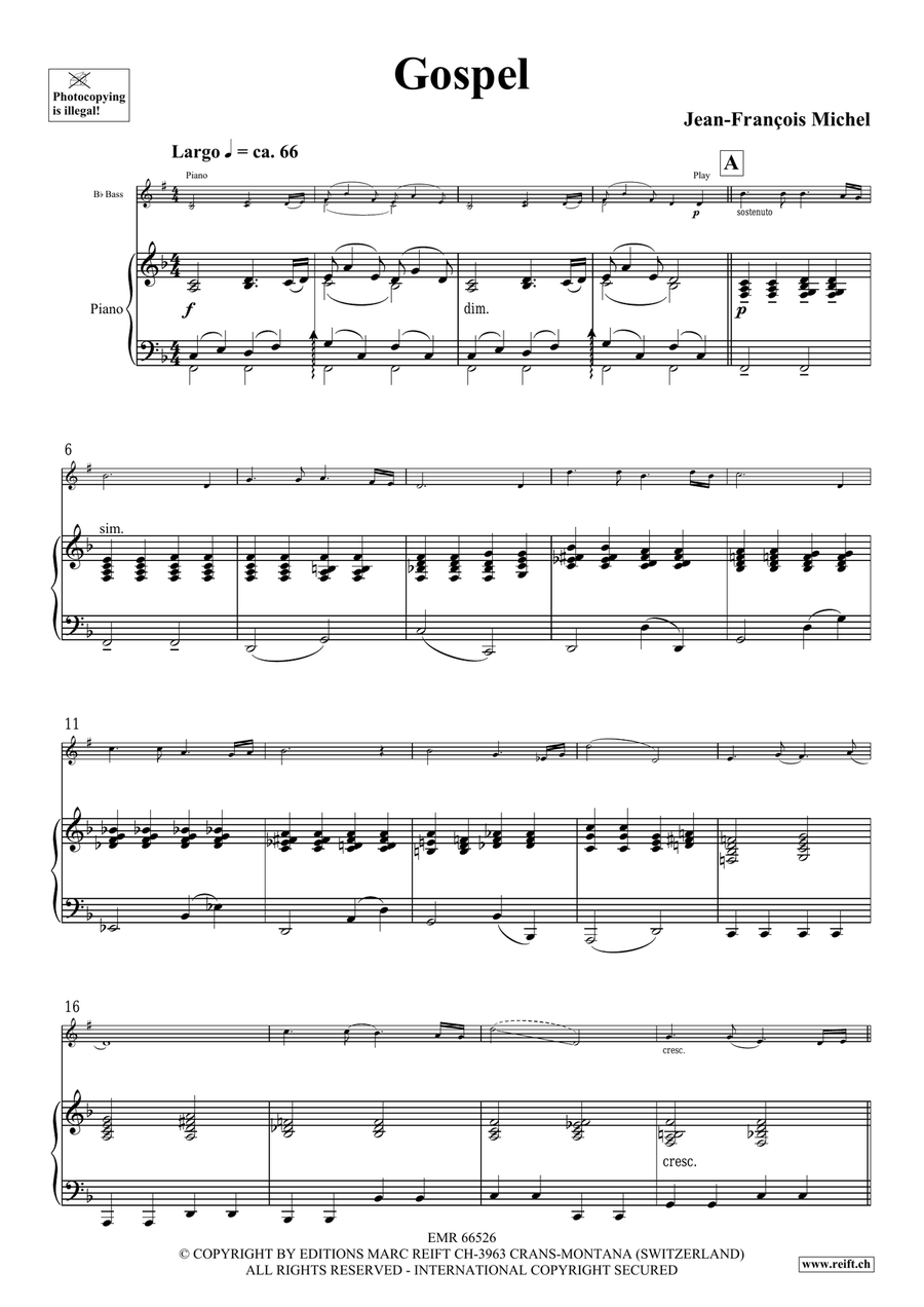 Gospel Gospel Voice Solo scores gallery preview page 4