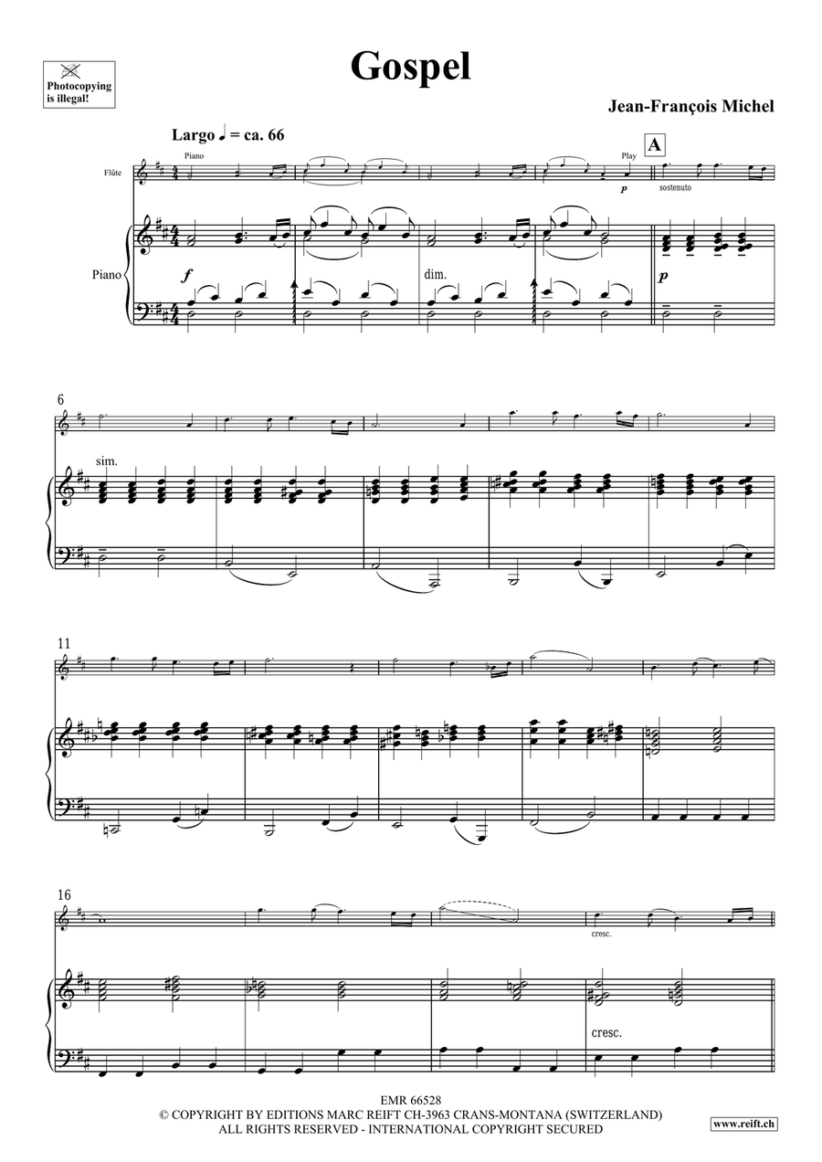 Gospel Gospel Flute Solo scores gallery preview page 4