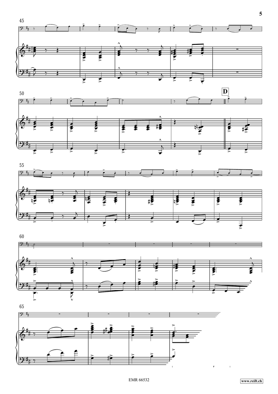 Gospel Gospel Double Bass scores gallery preview page 6