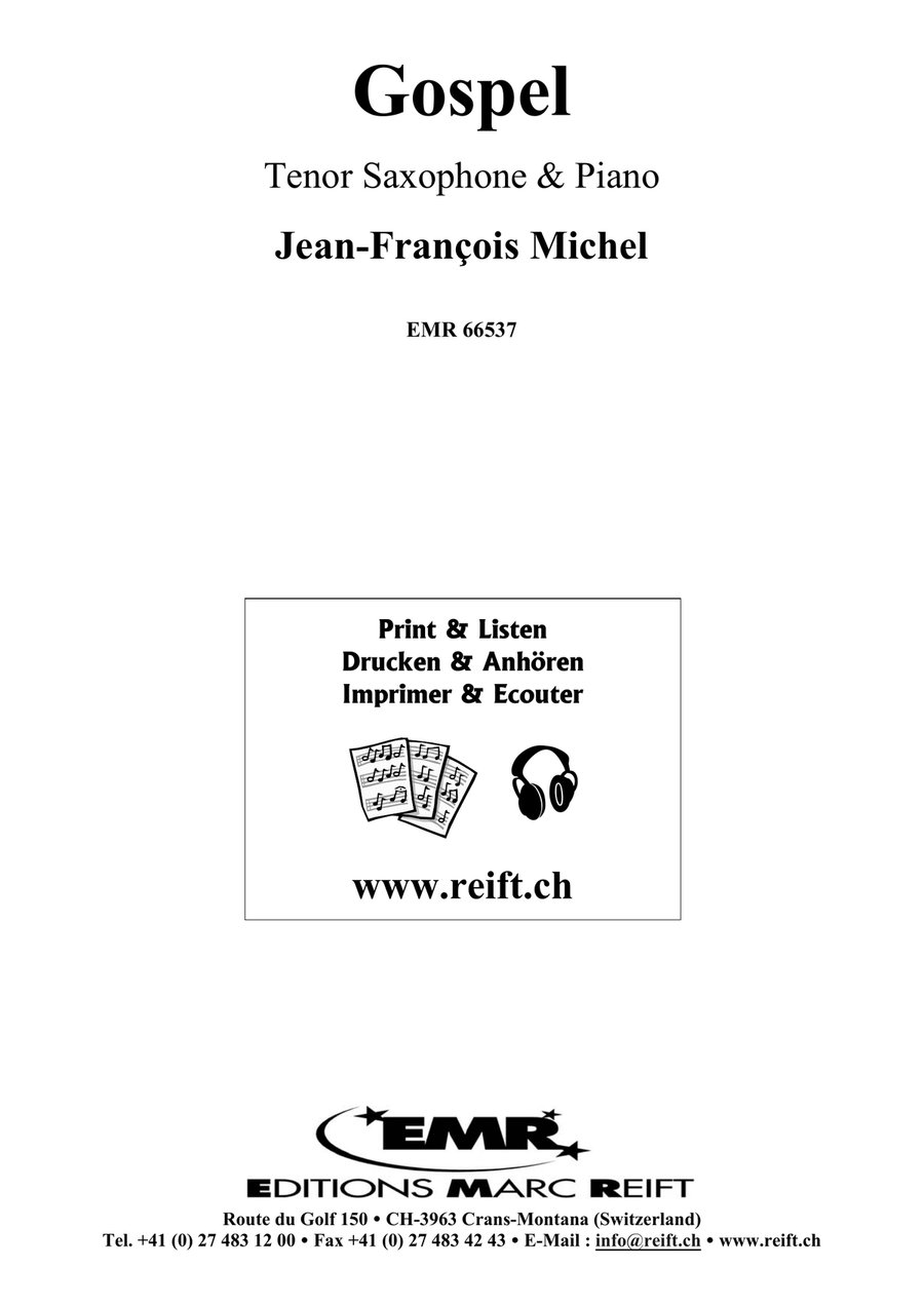 Gospel Gospel Tenor Saxophone scores gallery preview page 2