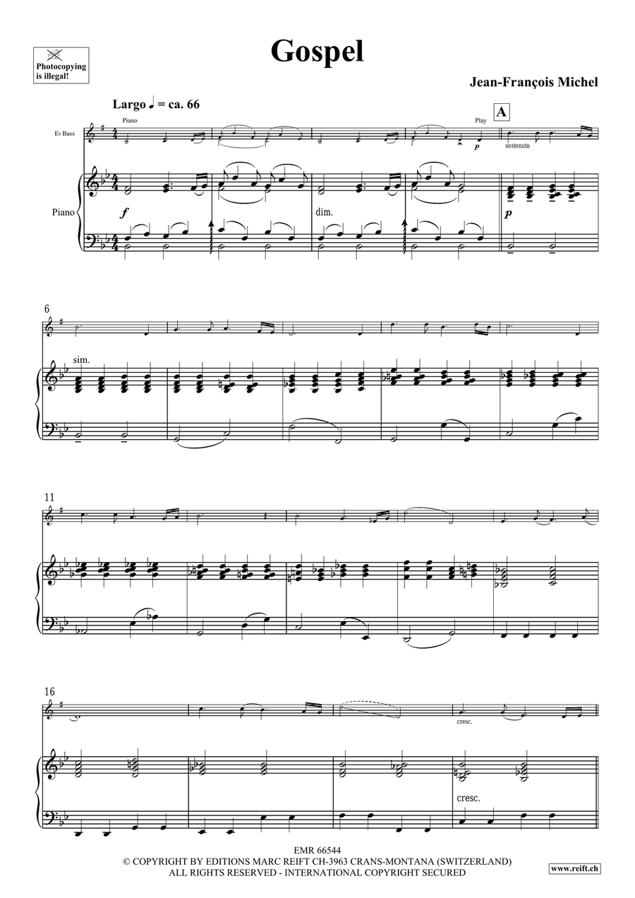 Gospel Gospel Voice Solo scores gallery preview page 4