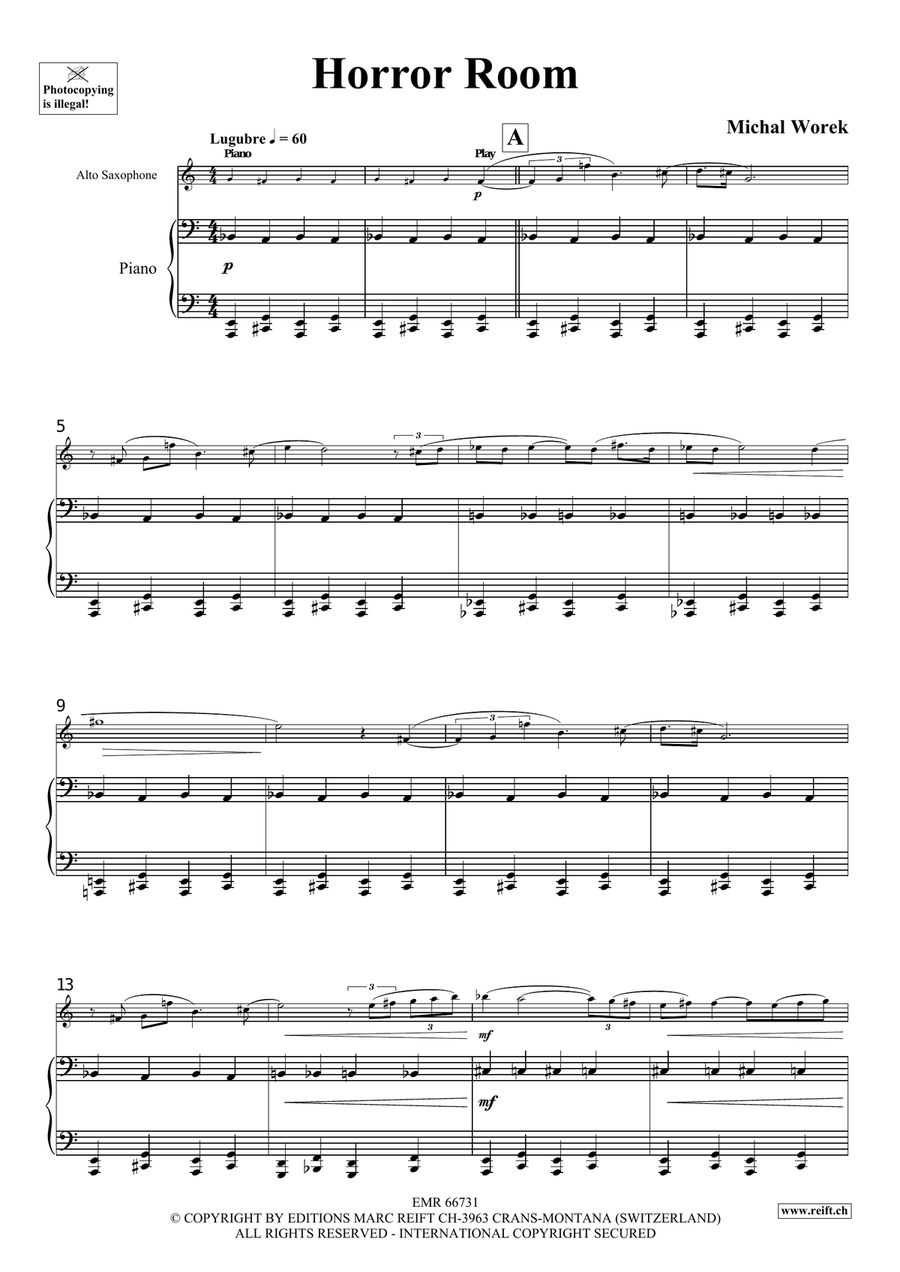 Horror Room Horror Room Alto Saxophone scores gallery preview page 4
