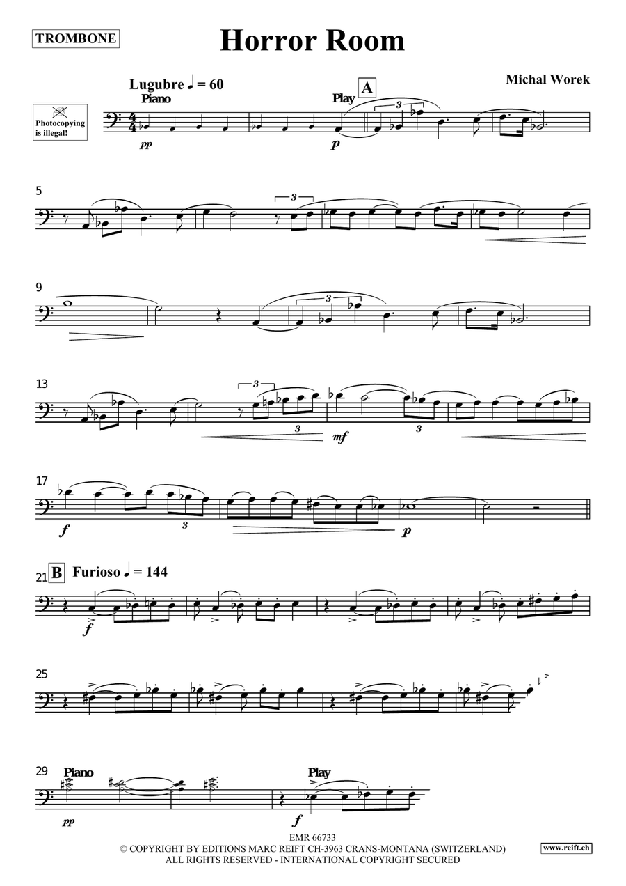 Horror Room Piano Accompaniment - Sheet Music page 3