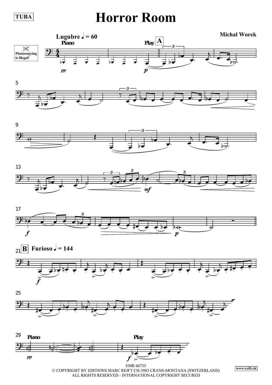 Horror Room Tuba - Sheet Music page 3