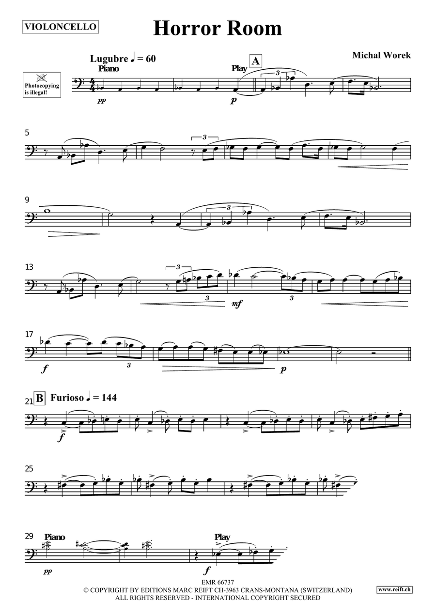 Horror Room Horror Room Piano Accompaniment scores gallery preview page 3