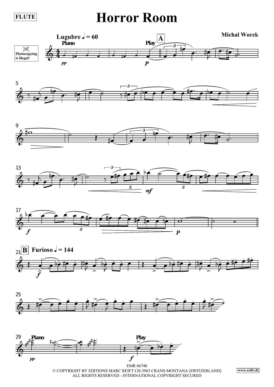 Horror Room Horror Room Flute Solo scores gallery preview page 3
