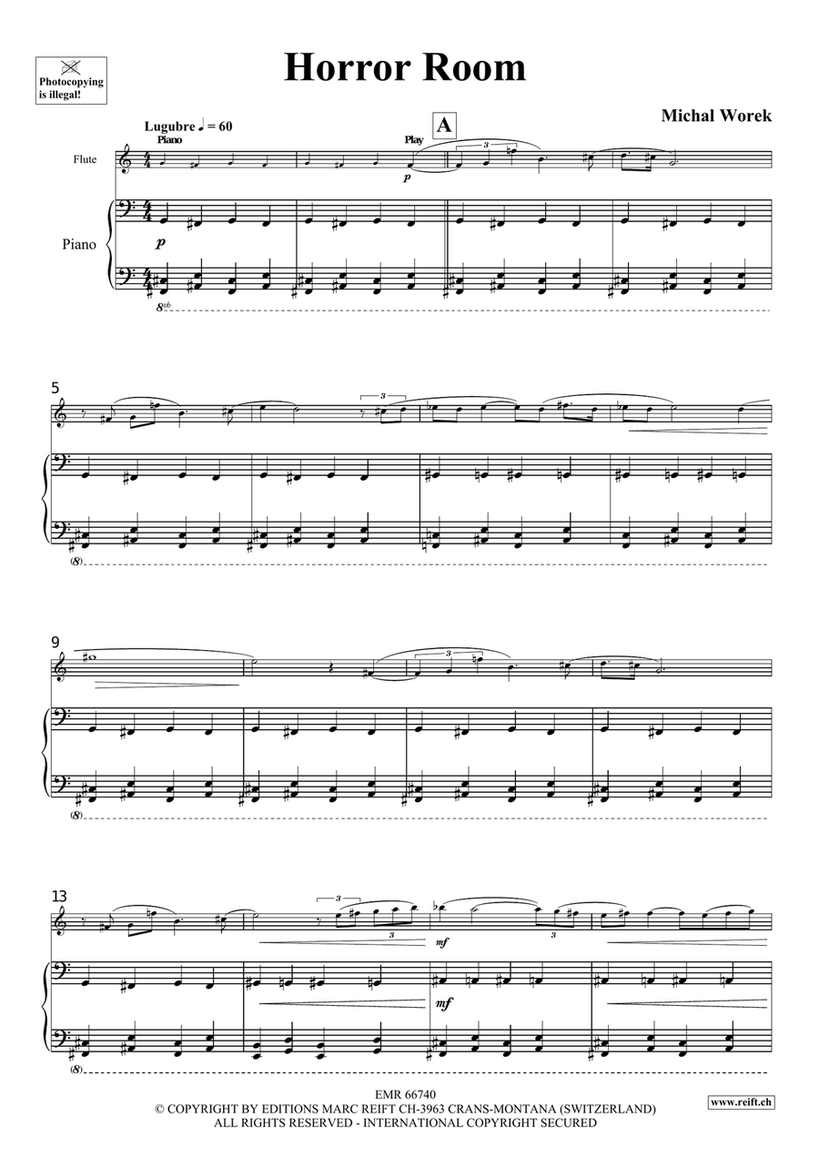 Horror Room Horror Room Flute Solo scores gallery preview page 4