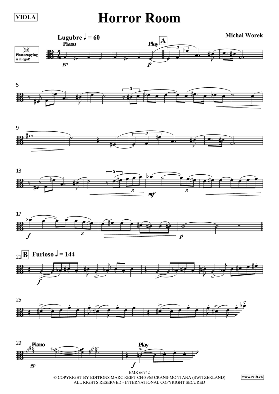 Horror Room Horror Room Piano Accompaniment scores gallery preview page 3
