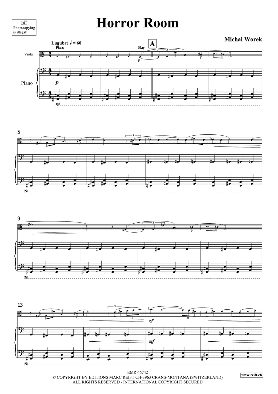Horror Room Horror Room Piano Accompaniment scores gallery preview page 4