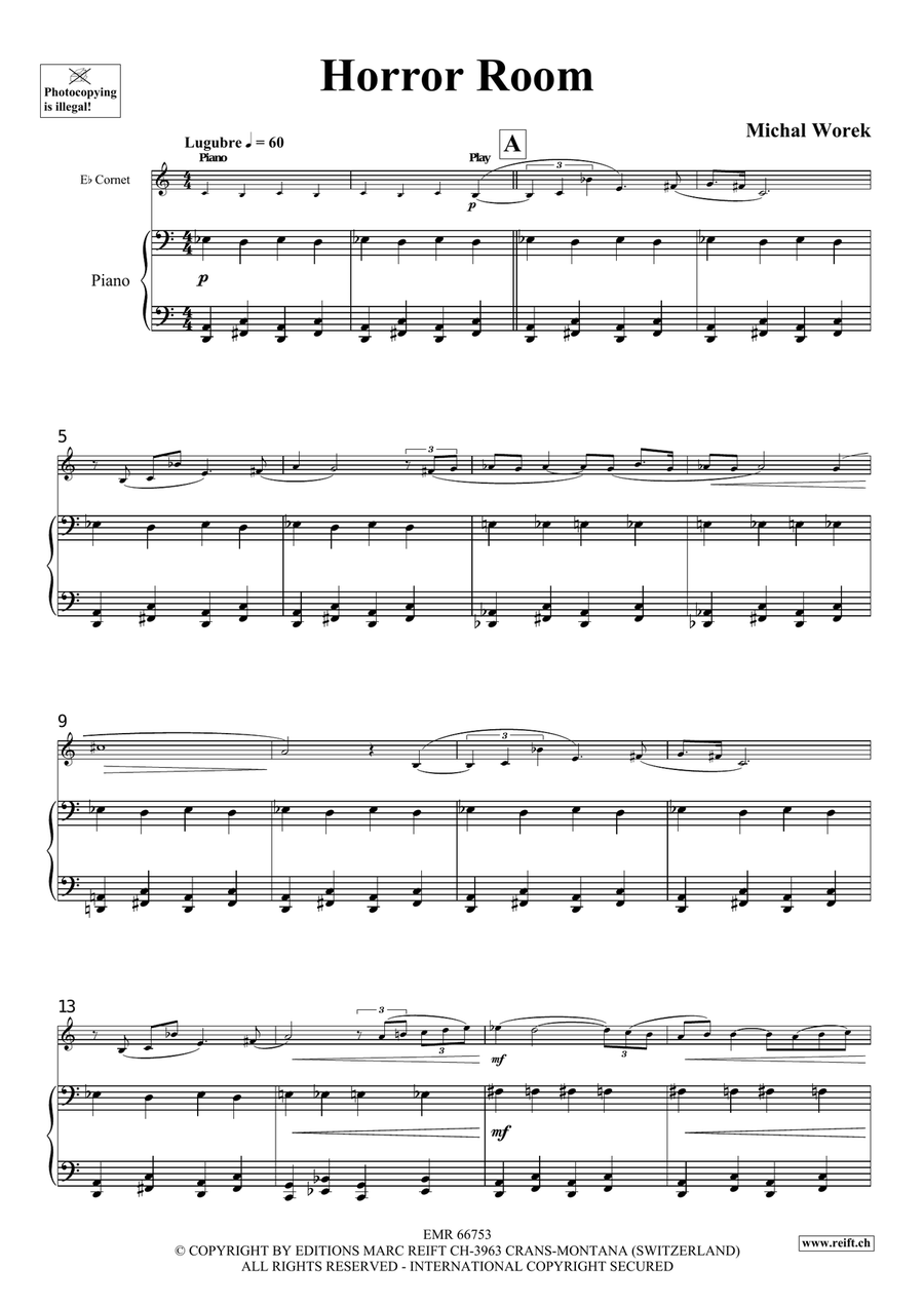 Horror Room Cornet - Sheet Music page 4