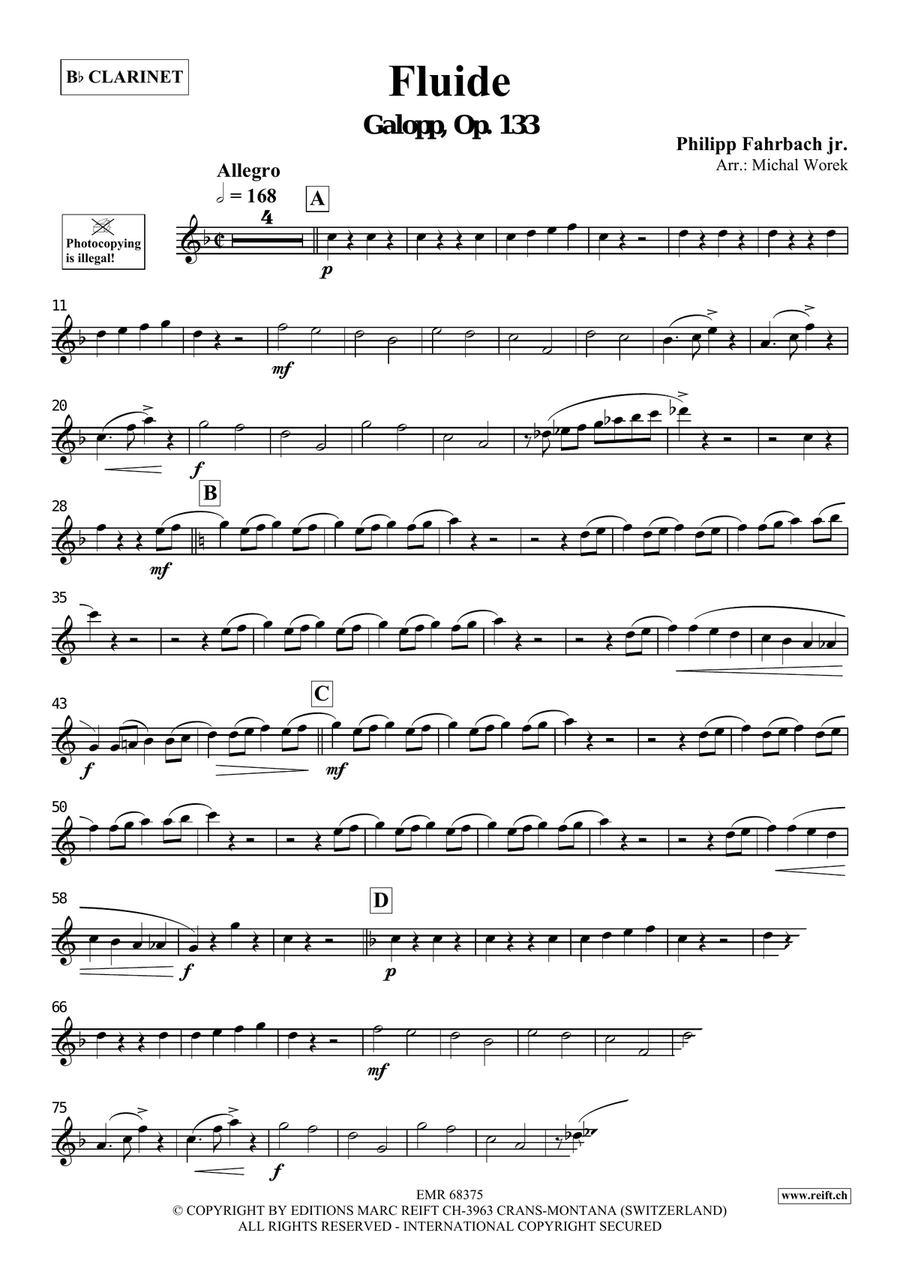 Fluide Fluide Clarinet Solo scores gallery preview page 3
