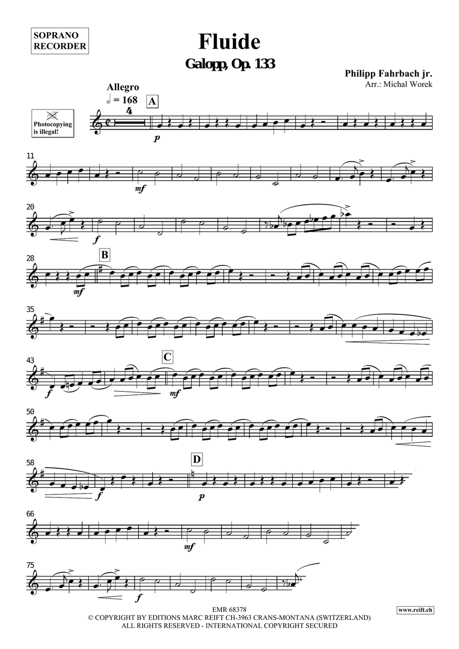 Fluide Fluide Soprano Recorder scores gallery preview page 3