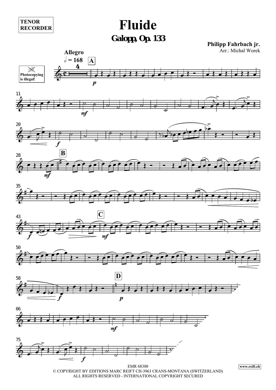 Fluide Fluide Tenor Recorder scores gallery preview page 3