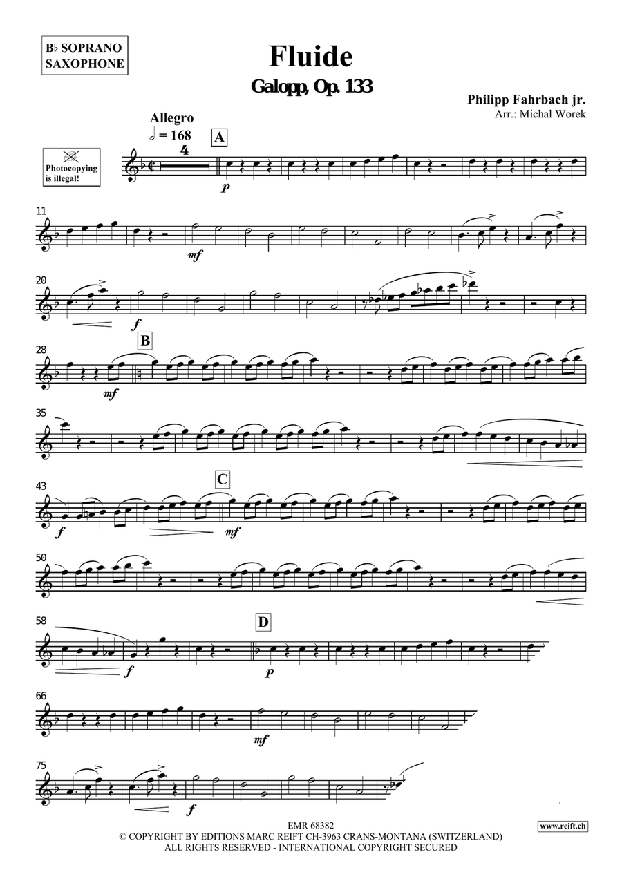 Fluide Fluide Soprano Saxophone scores gallery preview page 3