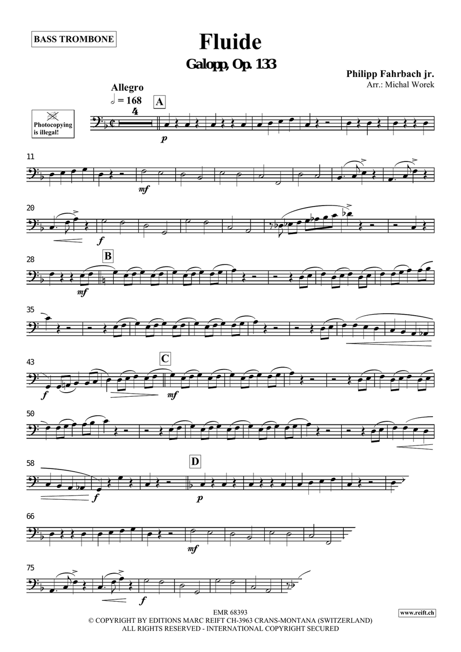 Fluide Fluide Bass Trombone scores gallery preview page 3