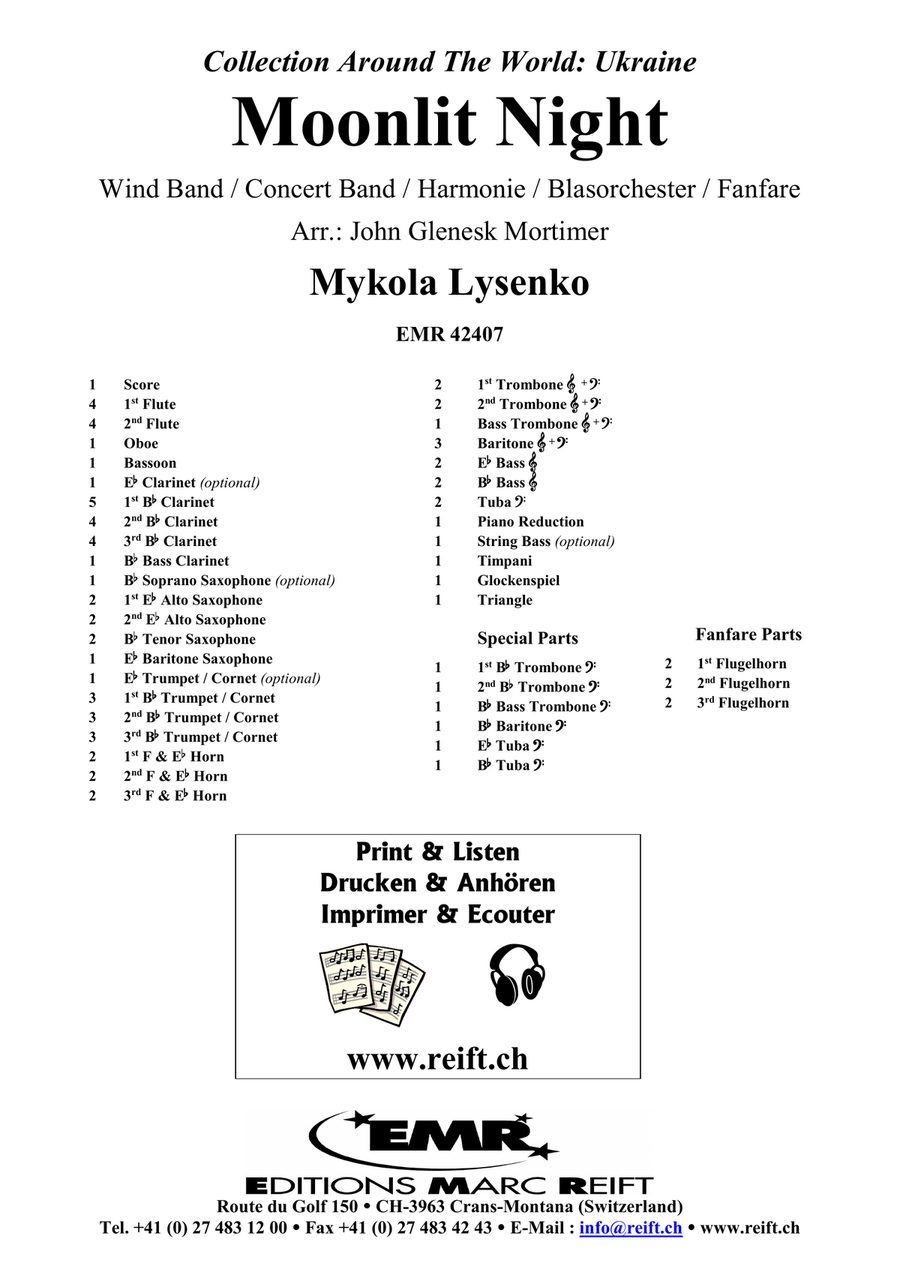 Moonlit Night Moonlit Night Concert Band scores gallery preview page 2