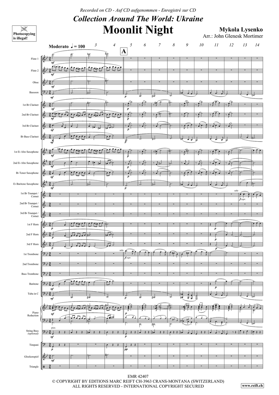 Moonlit Night Moonlit Night Concert Band scores gallery preview page 4