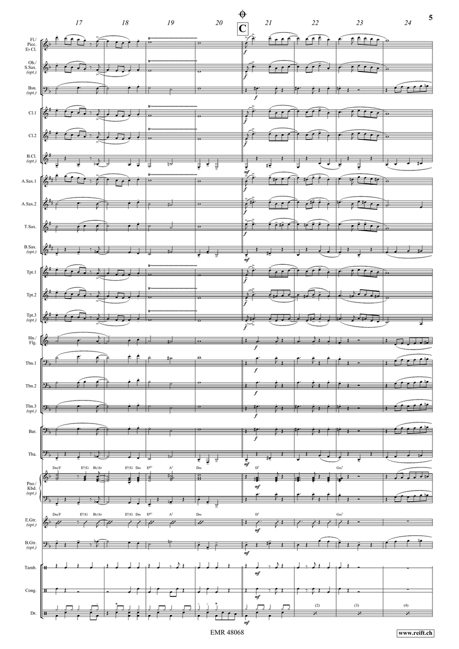 La Cinquantaine La Cinquantaine Concert Band scores gallery preview page 7