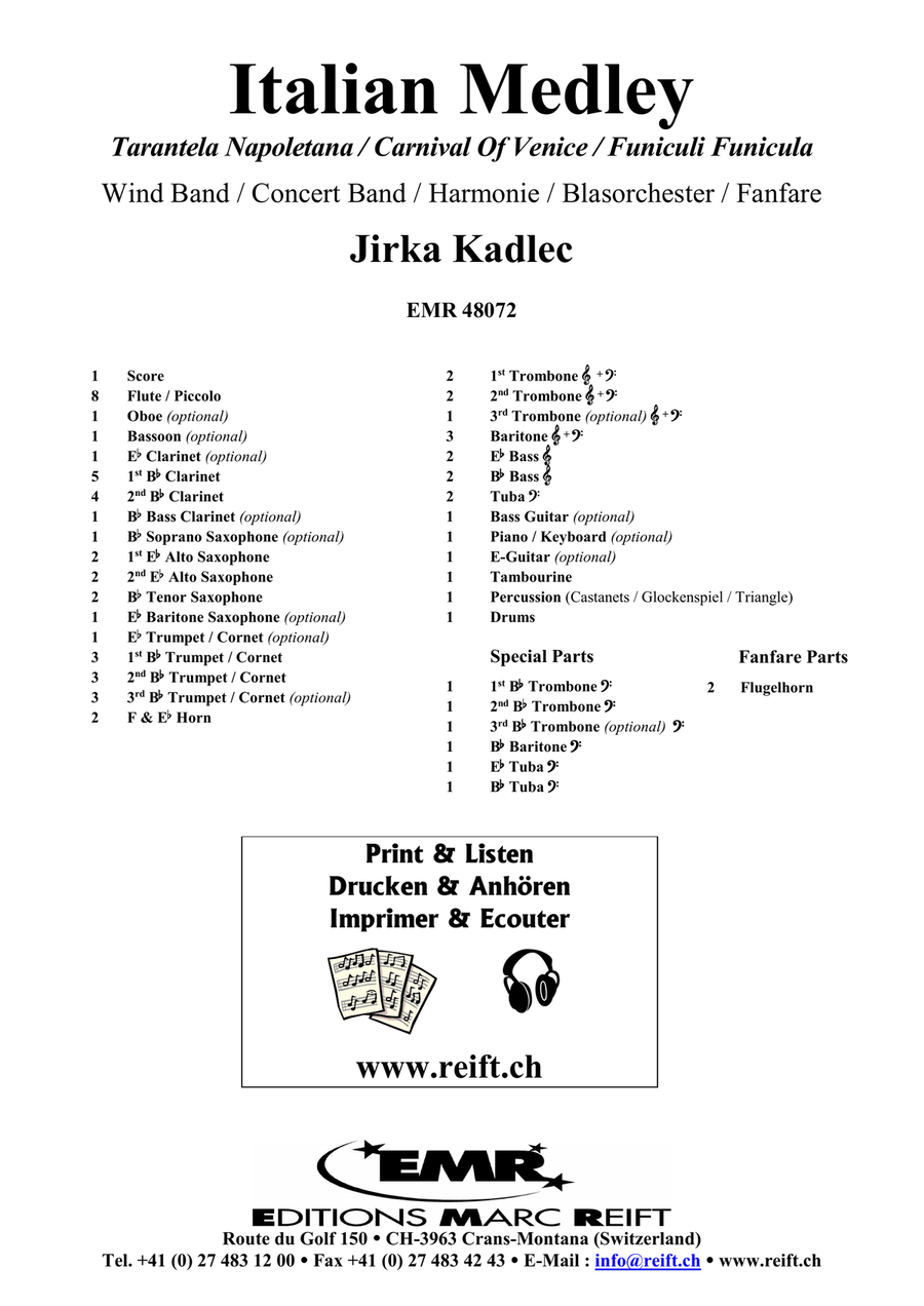 Italian Medley Italian Medley Concert Band scores gallery preview page 2