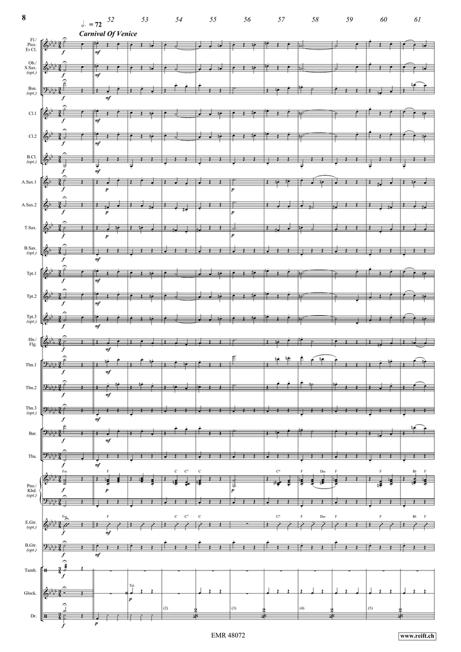 Italian Medley Italian Medley Concert Band scores gallery preview page 8