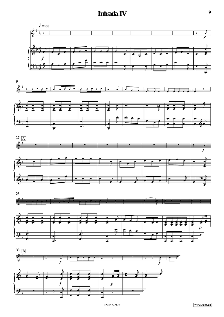 Four Intradas Four Intradas Cornet scores gallery preview page 7