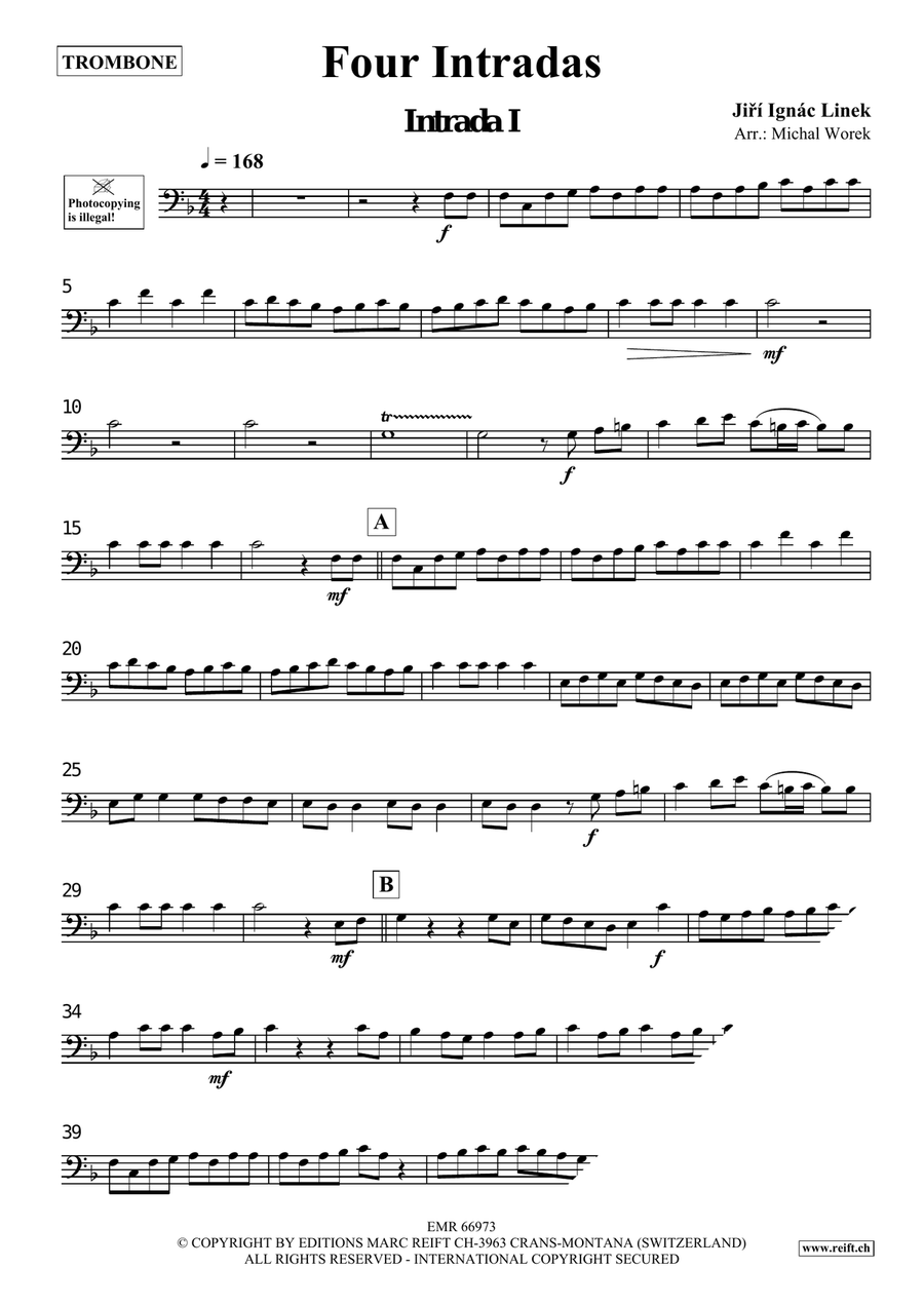 Four Intradas Four Intradas Organ scores gallery preview page 3