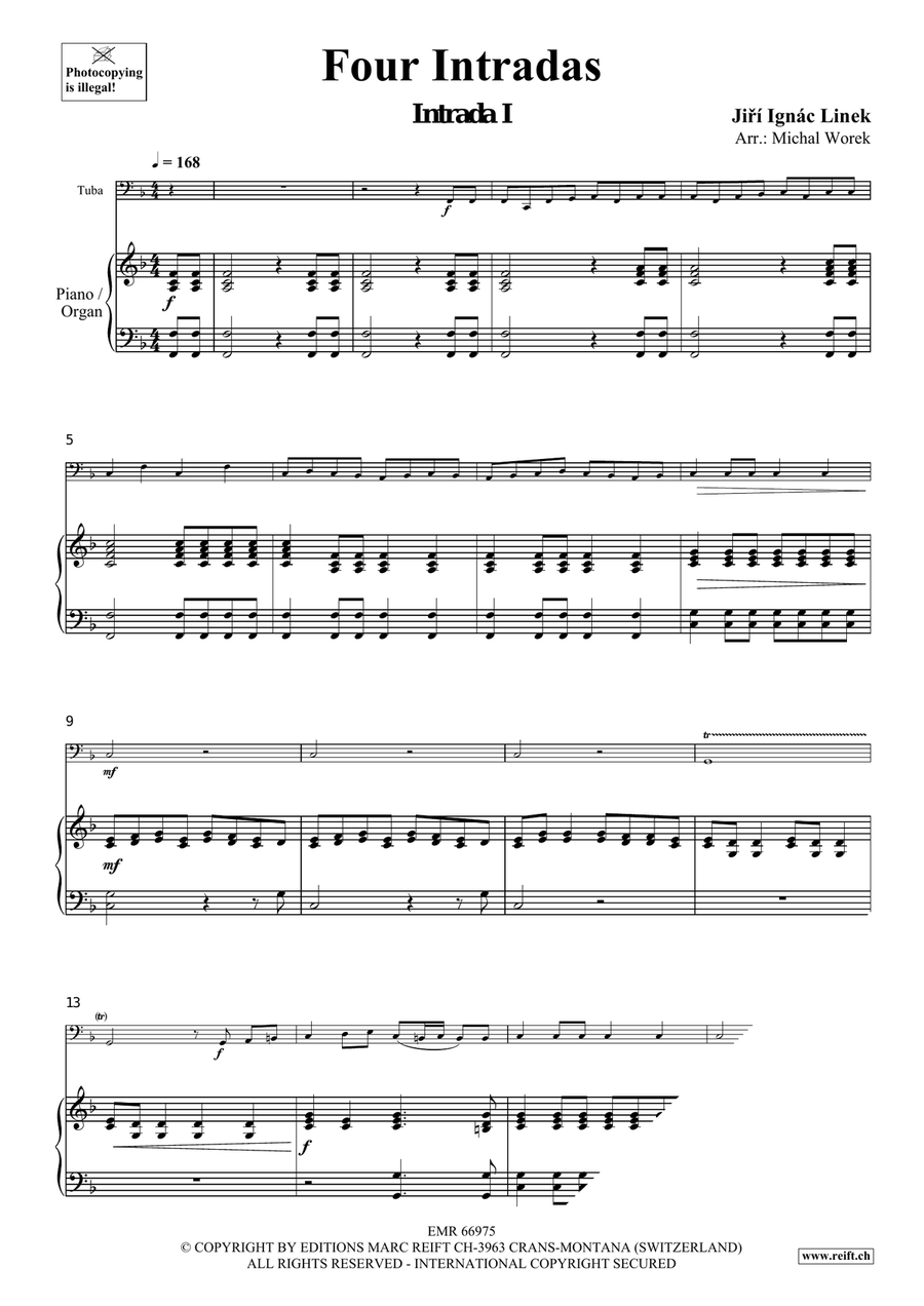 Four Intradas Four Intradas Tuba scores gallery preview page 4