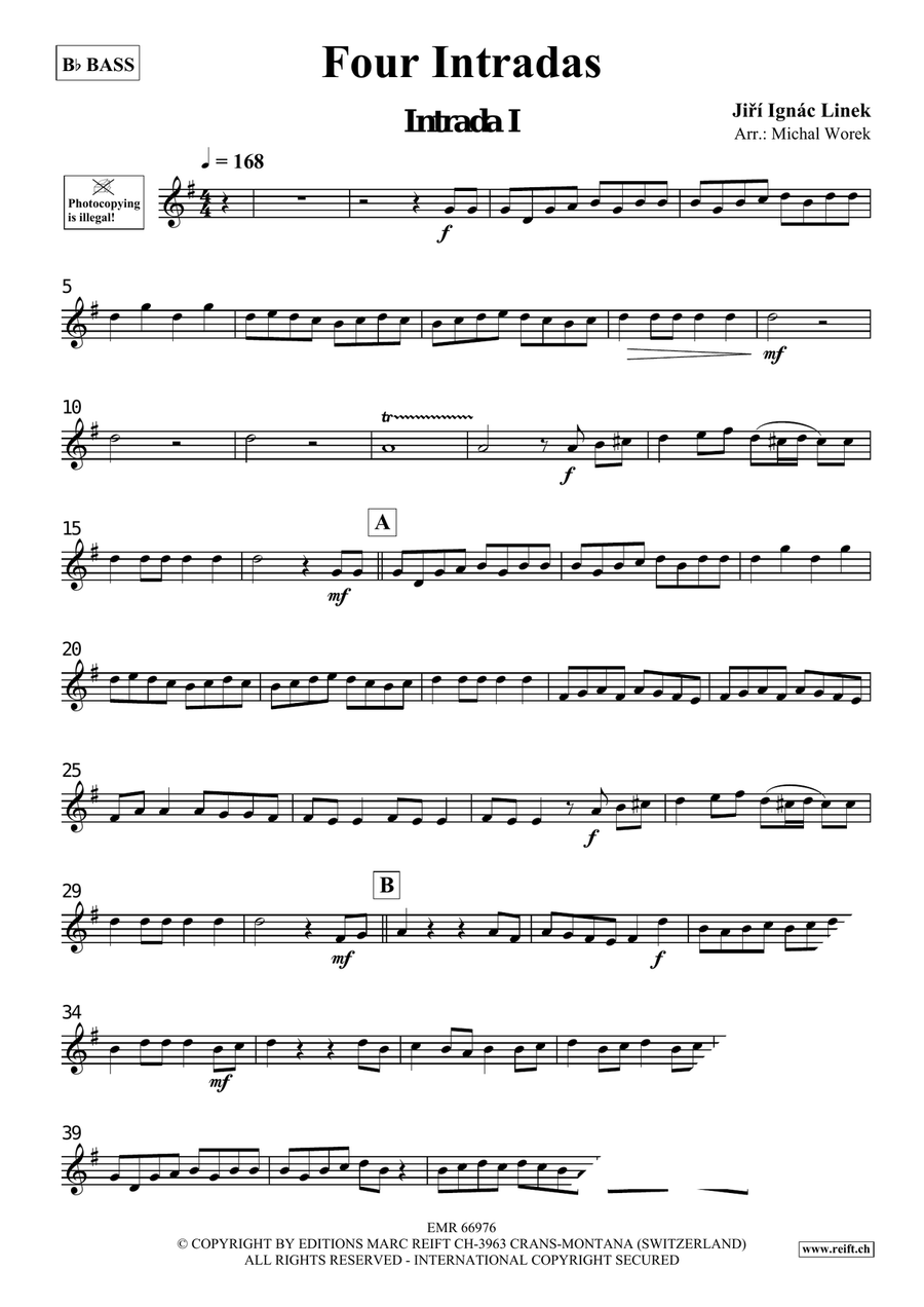 Four Intradas Four Intradas Organ scores gallery preview page 3