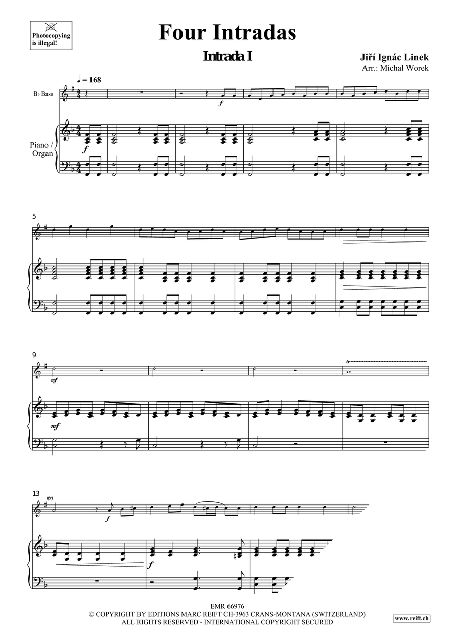 Four Intradas Four Intradas Organ scores gallery preview page 4