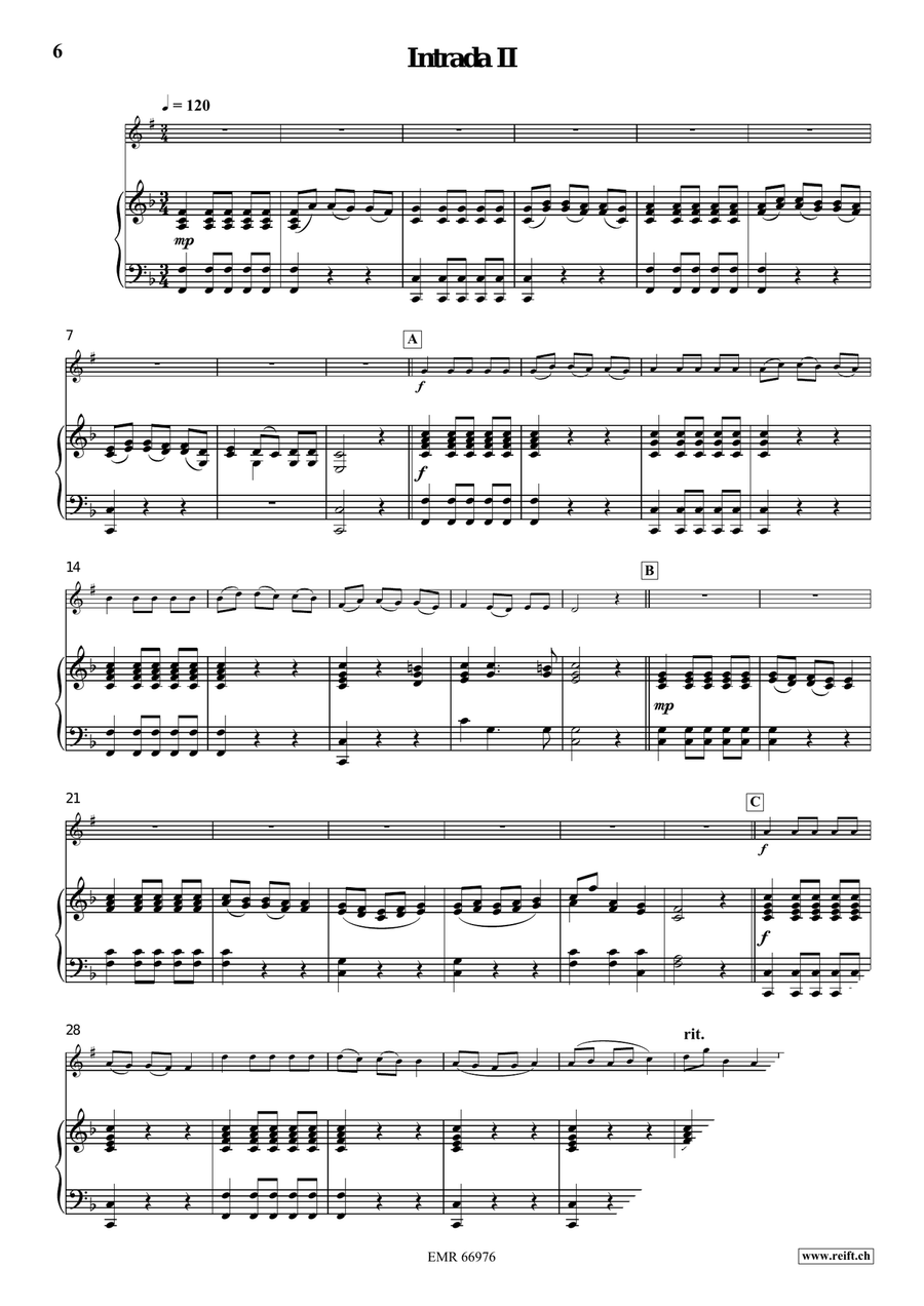 Four Intradas Four Intradas Organ scores gallery preview page 5