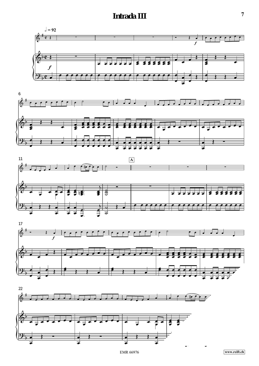 Four Intradas Four Intradas Organ scores gallery preview page 6