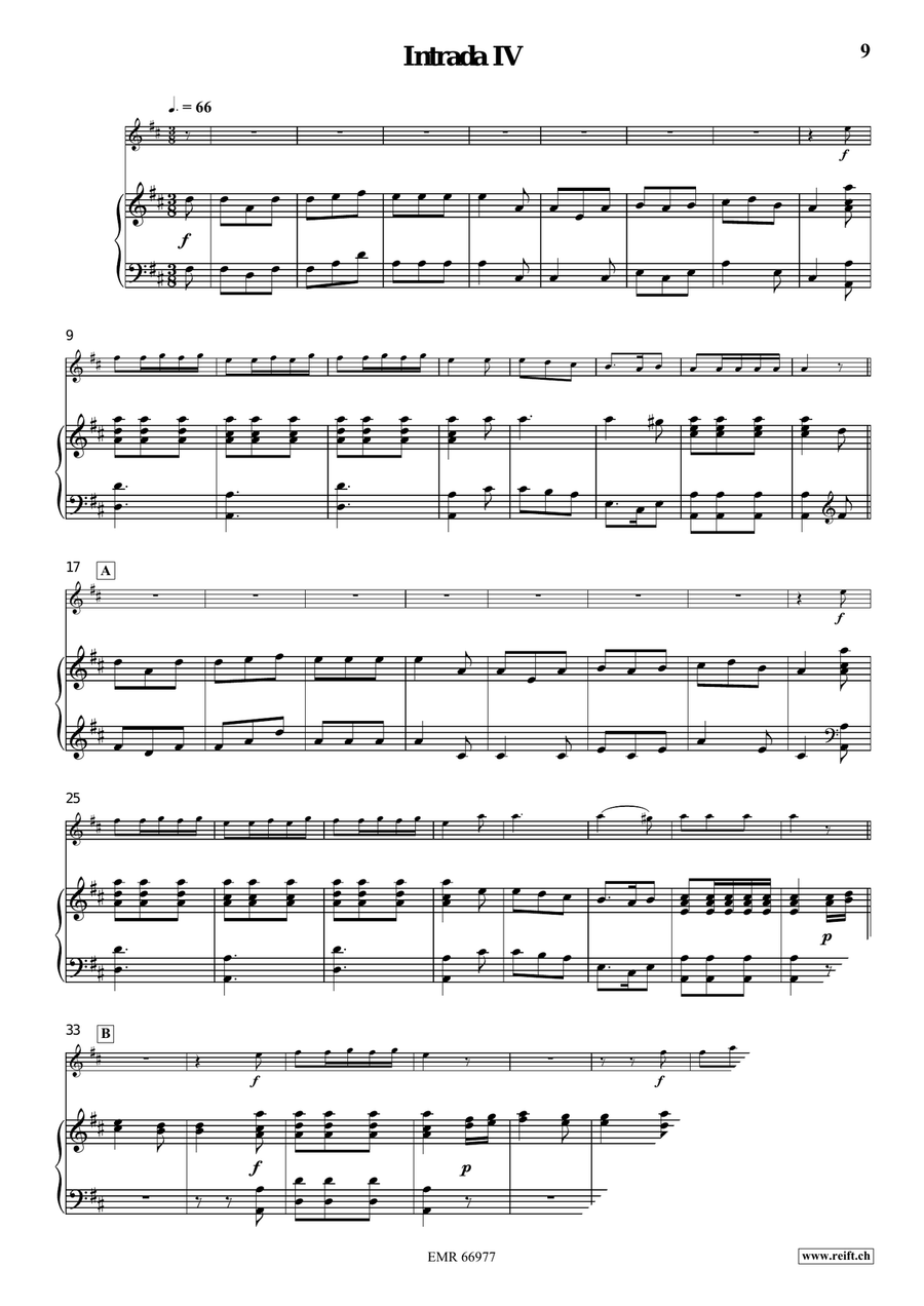 Four Intradas Four Intradas Piccolo scores gallery preview page 7